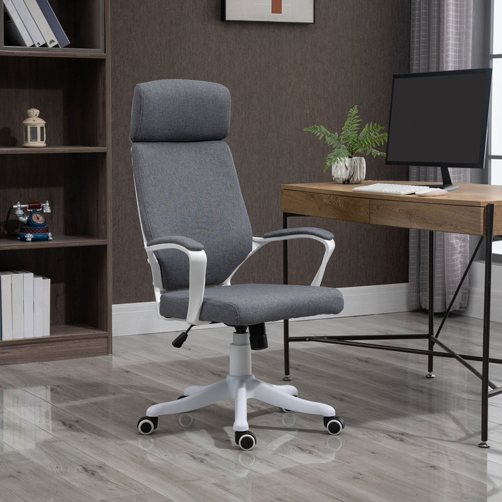Vinsetto Office Chair High Back 360° Swivel Task Chair Ergonomic Desk Chair with Lumbar Back Support, Adjustable Height