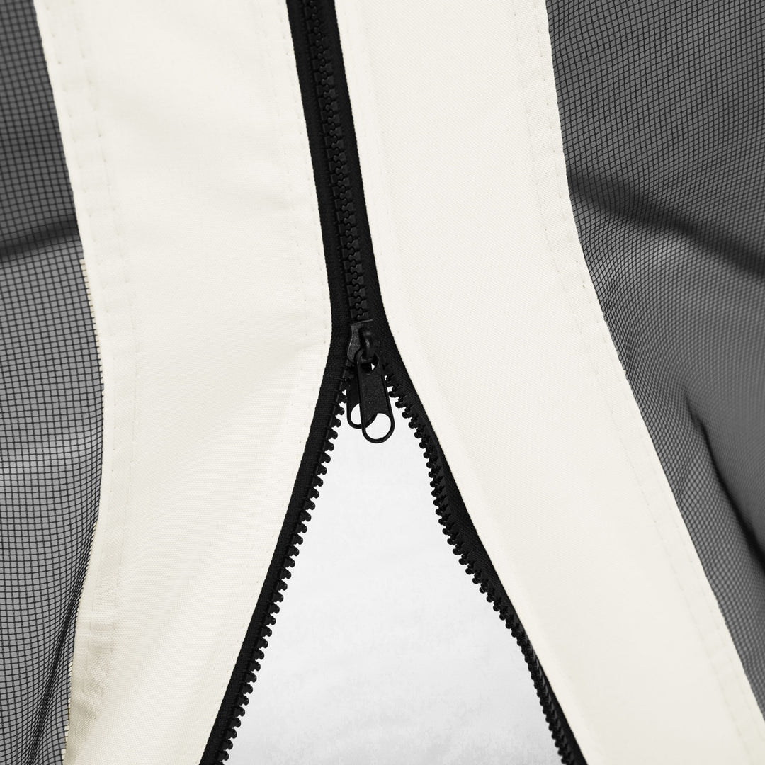 MCL 302 x 207cm Universal Replacement Mesh Sidewall Netting for Gazebos and Canopy Tents, (Sidewall Only) White