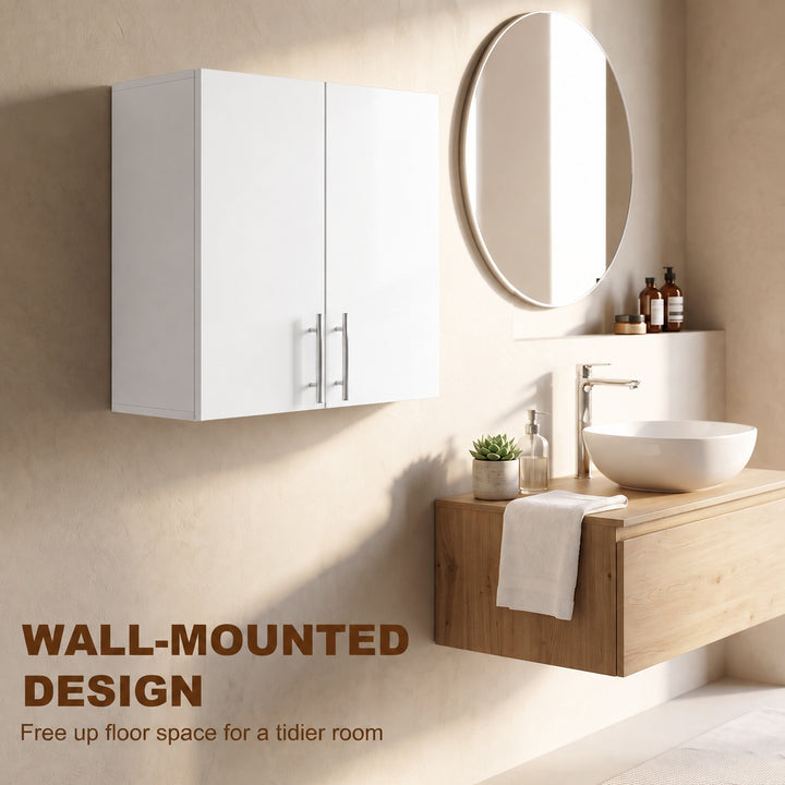 Bathroom Wall Cabinet, Wall-Mounted Bathroom Storage Cabinet with 2 - view 6