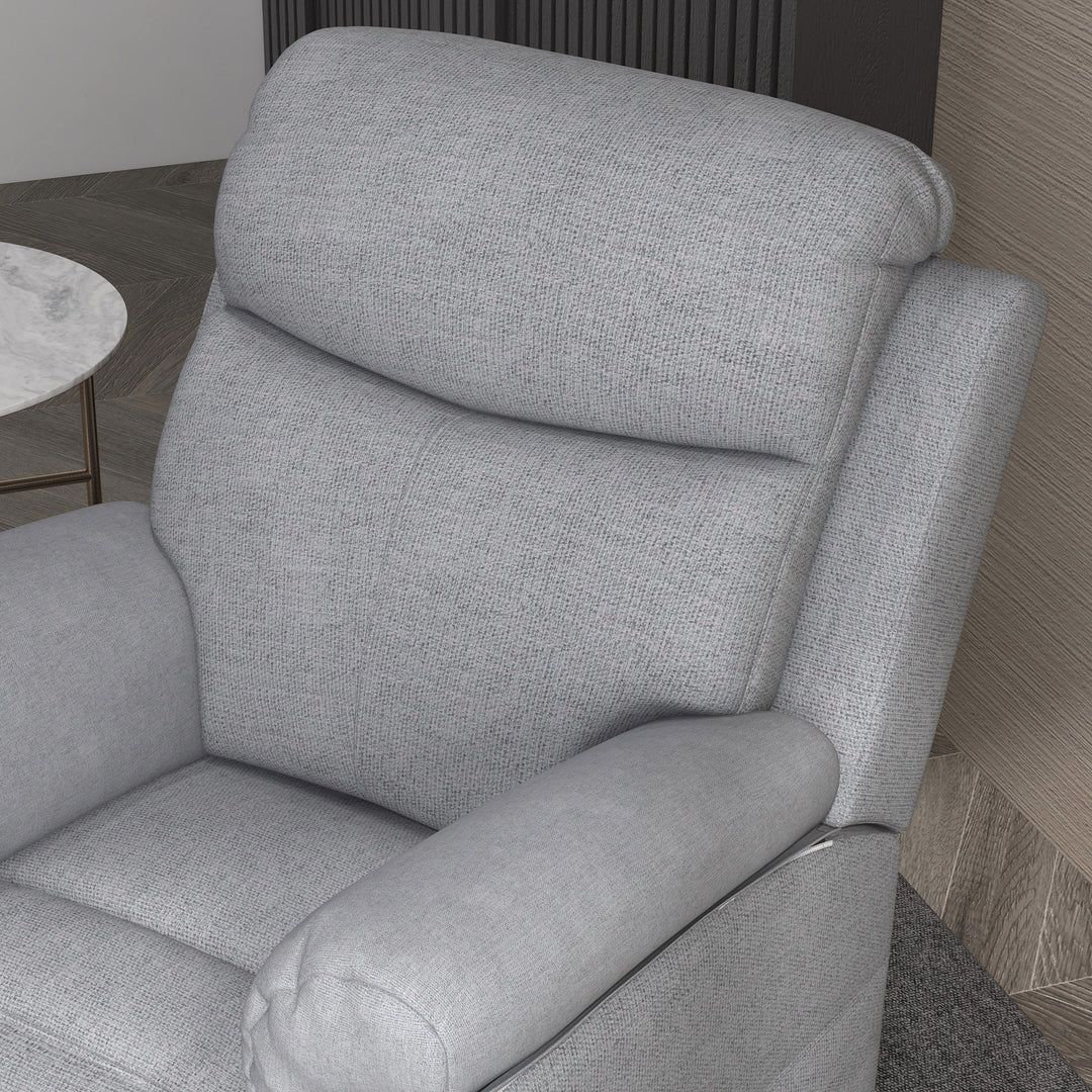 Power Lift Recliner Chair, Electric Lift Chair for Elderly, Overstuffed Linen Fabric Riser and Reclining Armchair with Remote Control, Side Pockets, for Living Room, Grey