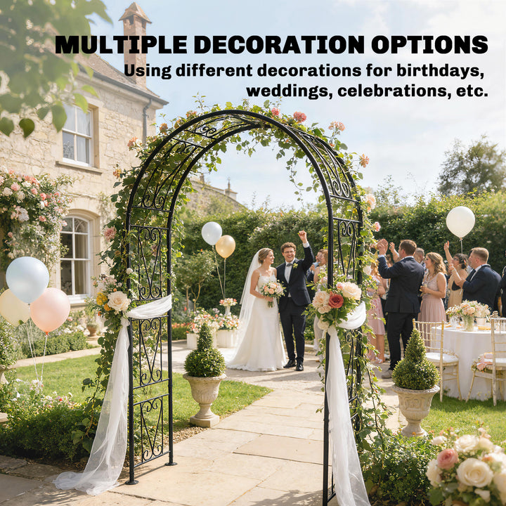 Garden Arch, Arbour Trellis for Climbing Plants, Rose Arch for Wedding