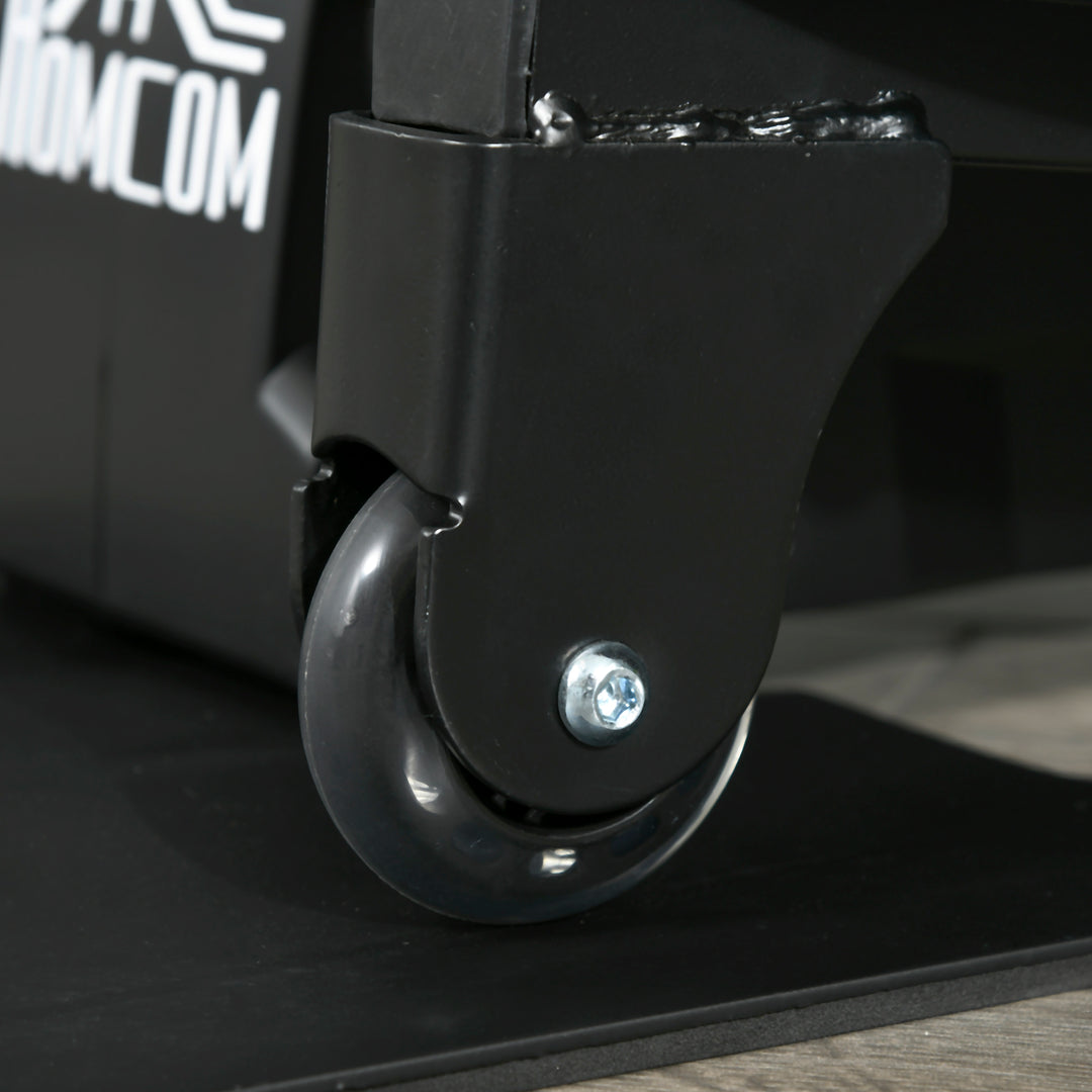 MCL Mini Manual Elliptical Bike, Compact Elliptical Cross Trainer Fitness Workout w/ LCD Monitor, Anti-Slip Pedals, Adjustable Resistance for Home Office