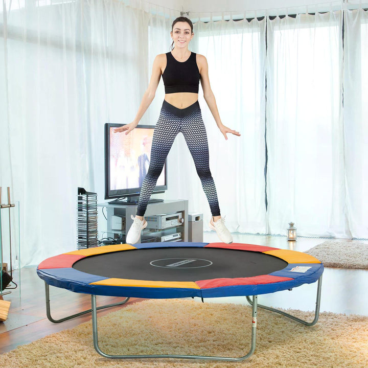 HOMCOM Trampoline Safety Surround: Multicoloured Foam Padding, UV-Resistant, Snug Fit for 10ft Trampolines | Aosom UK