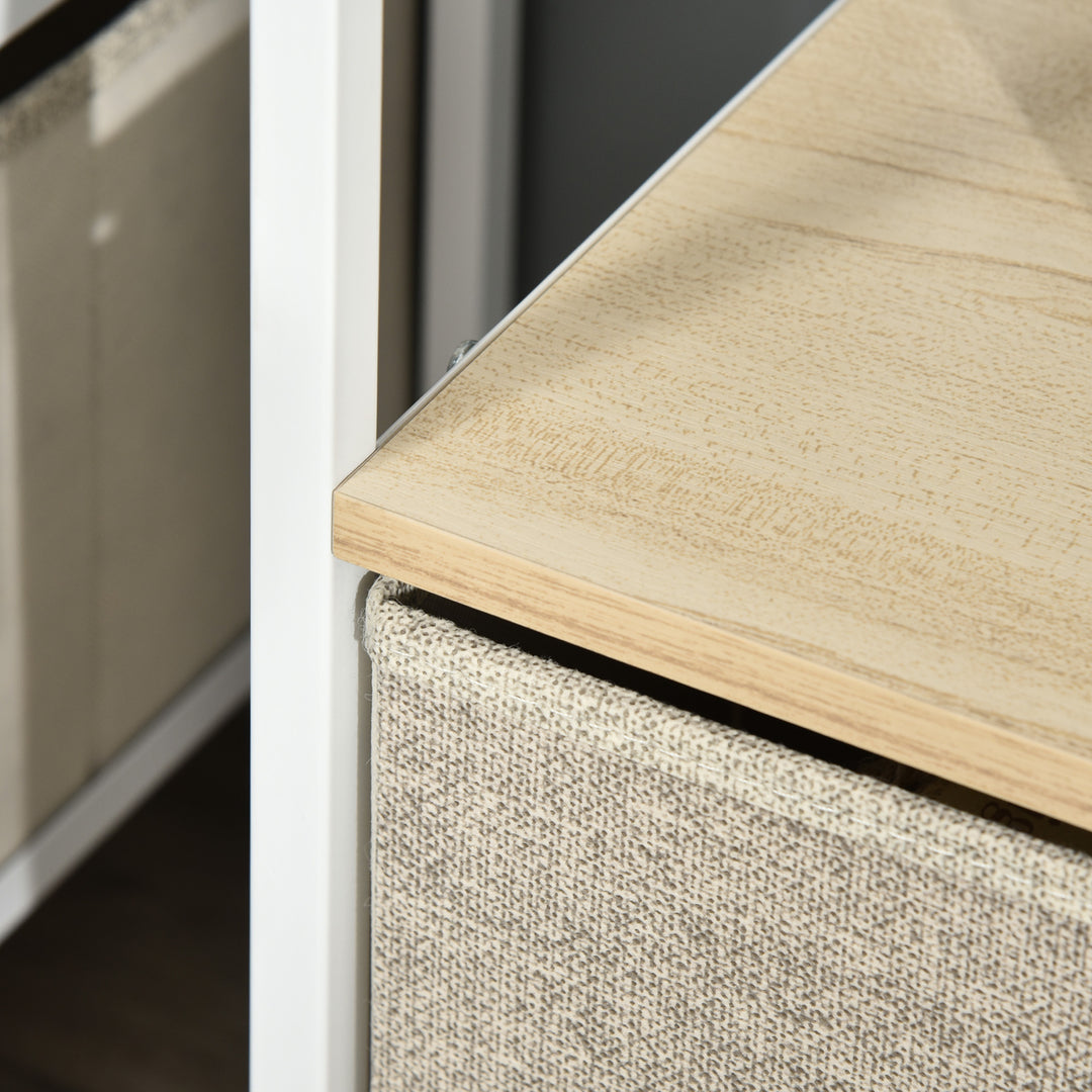 MCL TV Stand Cabinet with 2 Foldable Drawers - Maple Colour