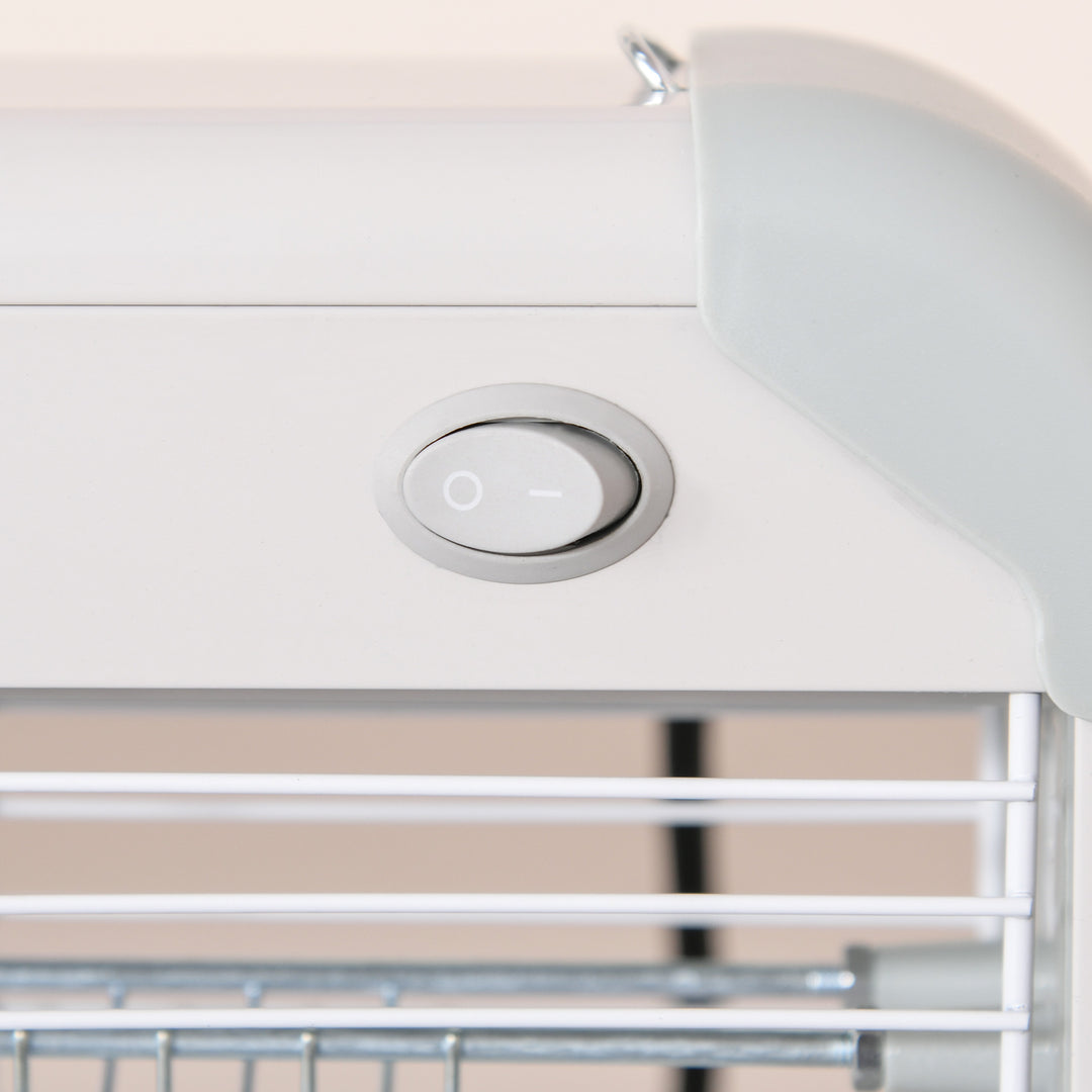 MCL Wall Hanging Bug Zapper, 30W Electric Fly Zapper Mosquito Killer, 60㎡ Coverage Insect Killer, Indoor Outdoor Use, Grey