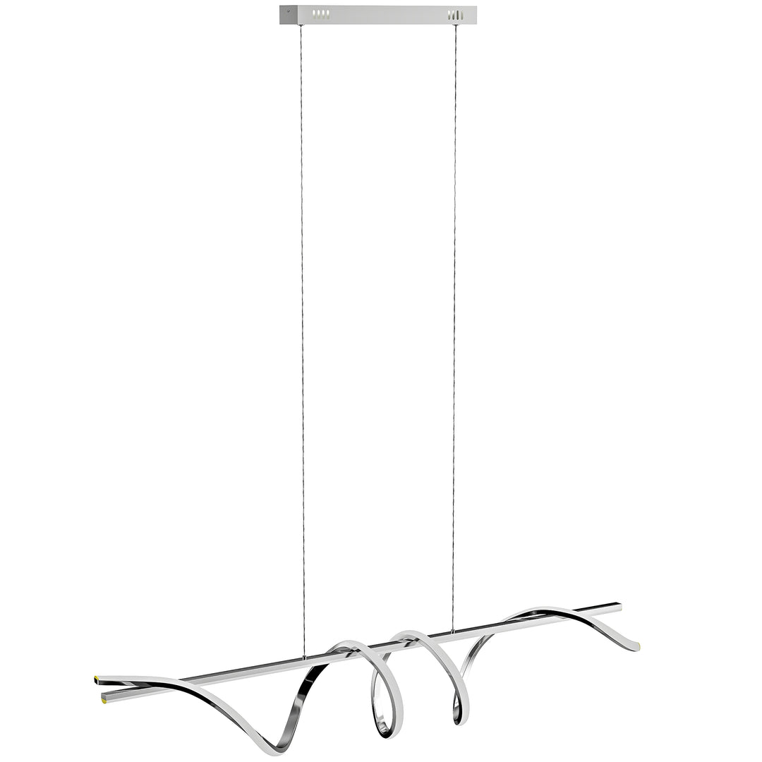 Pendant Light with 3 Colour Temperatures - Silver Tone