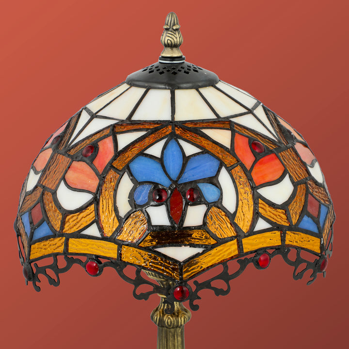 Tiffany Lamp, Stained Glass Table Lamp, Handcrafted Artisan Collectibl
