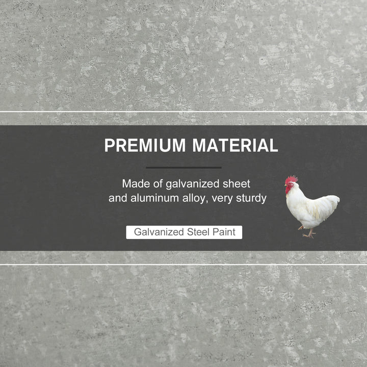11.5KG Automatic Chicken Poultry Feeder Rat Proof Treadle Self Opening with Galvanized Steel and Aluminium