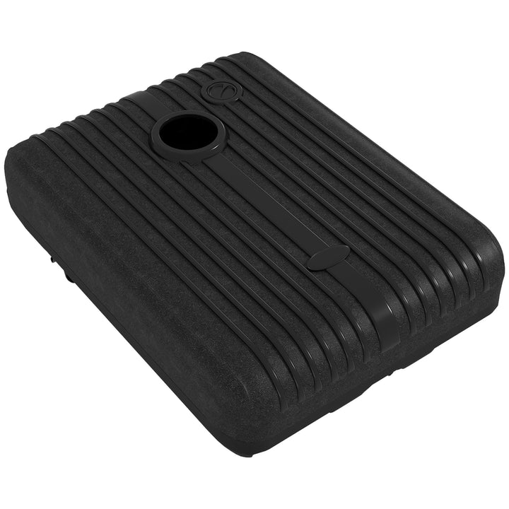 Heavy Duty Parasol Base Plastic Umbrella Stand for Cantilever Banana Parasol with Wheels, Water and Sand Filled