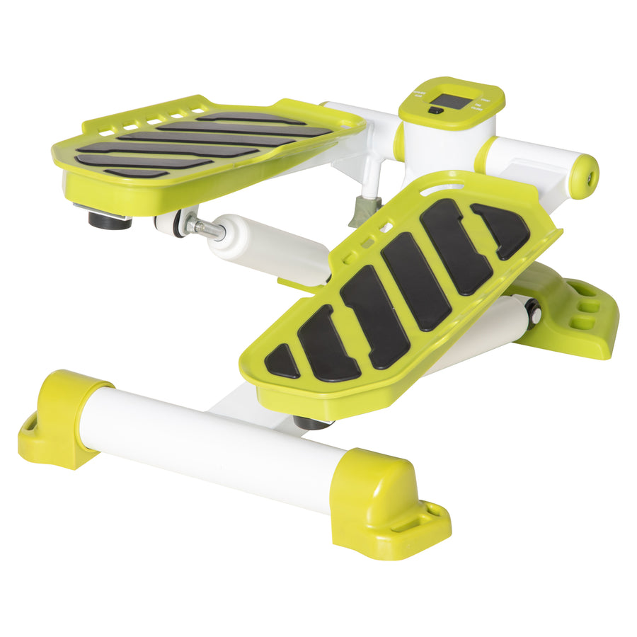 Portable Mini Stepper, Steppers for Exercise Workout with LCD Display Monitor, Anti-skid Foot Pedals for Home Gym Office, Yellow