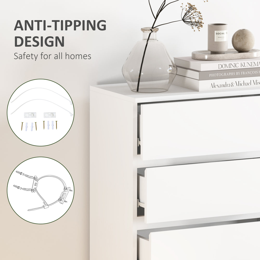Chest of Drawers, 5-Drawer Storage Cabinets, Modern Dresser, Storage D