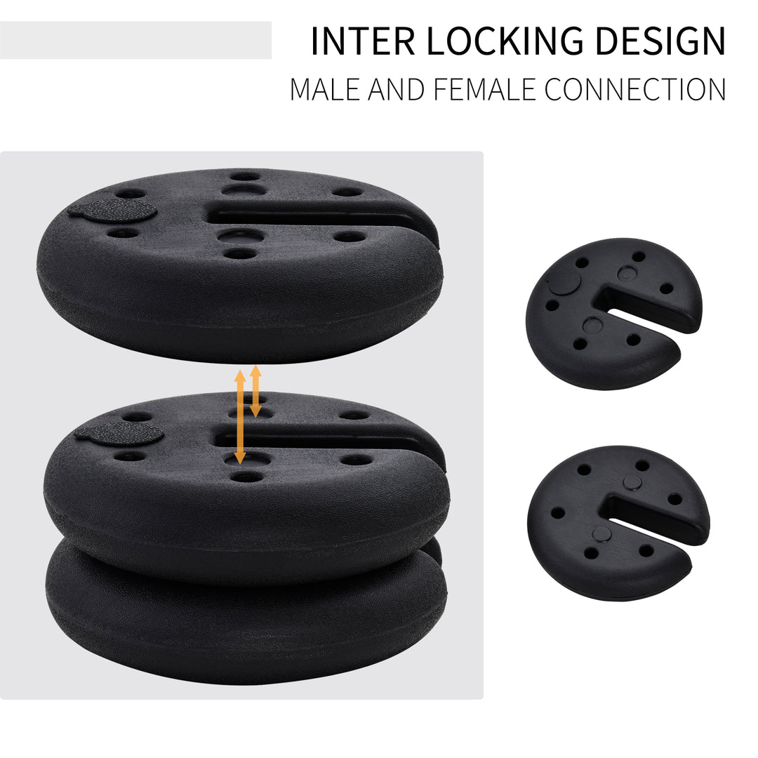 MCL Pop up Canopy Weight Set of 4, Heavy Duty Sand Fillable Tent Leg Weights for Marquee Party Tent Canopy, Total 20kg