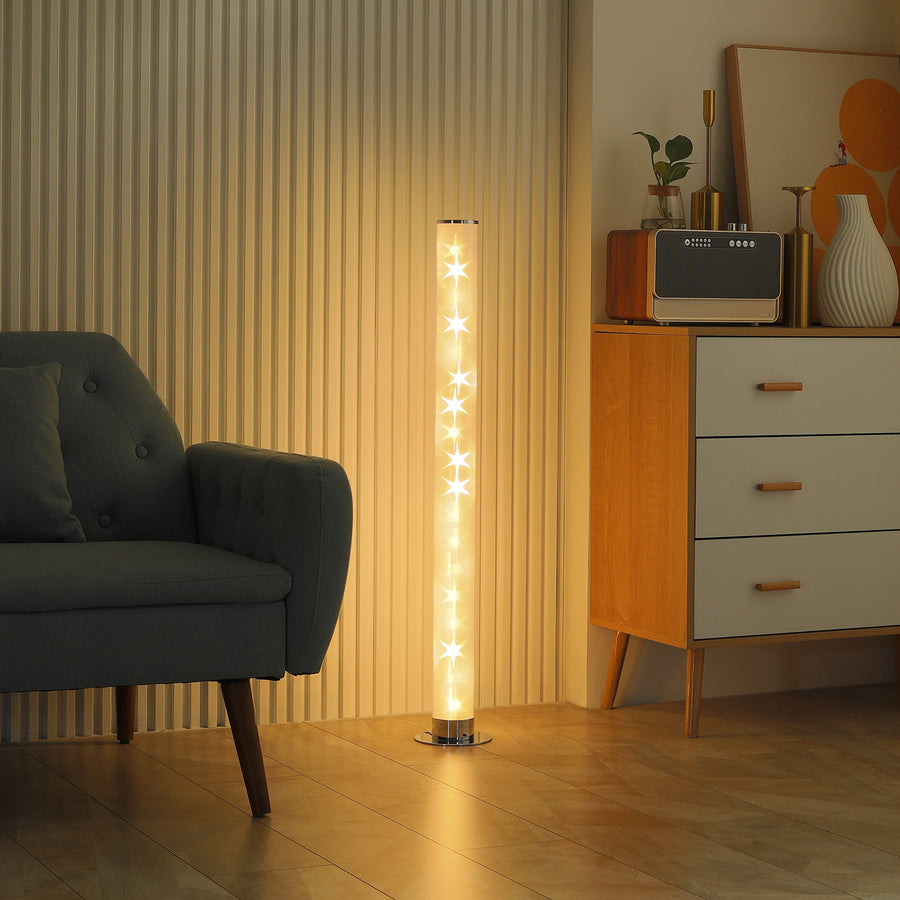 RGB Floor Lamp, Dimmable Corner Lamp with Remote Control & 16 Colours Effects, LED Modern Mood Lighting for Living Room Bedroom Gaming Room, Max Power 5W