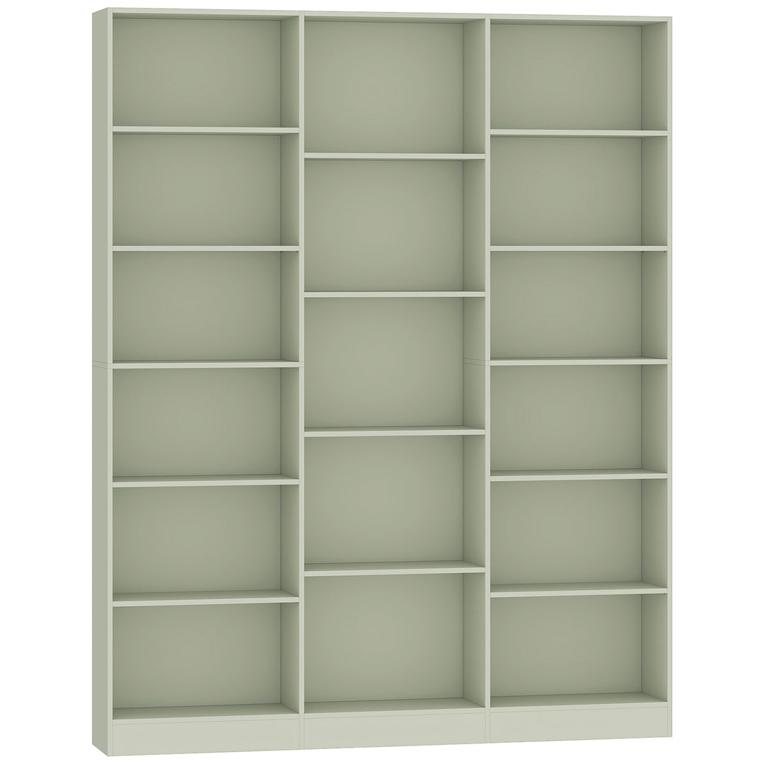 Bookcase with Open Storage, 6-Tier Bookshelf with Anti-Tipping Hardwar