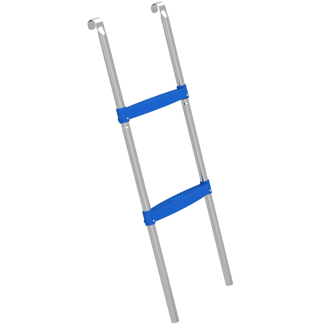 Trampoline Ladder, 2-Steps with Horizontal Wide Steps, Universal Hook,