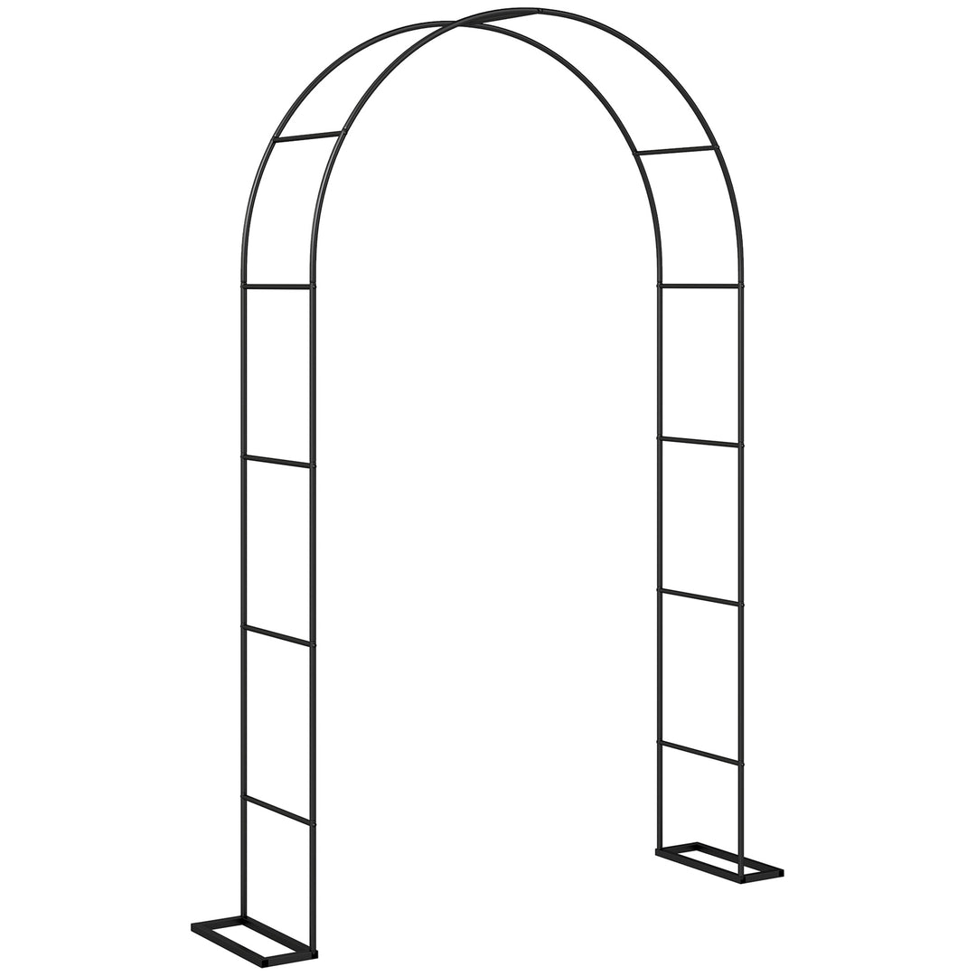 Garden Arch, 2.4 m High x 1.5 m Wide Metal Garden Trellis for Climbing