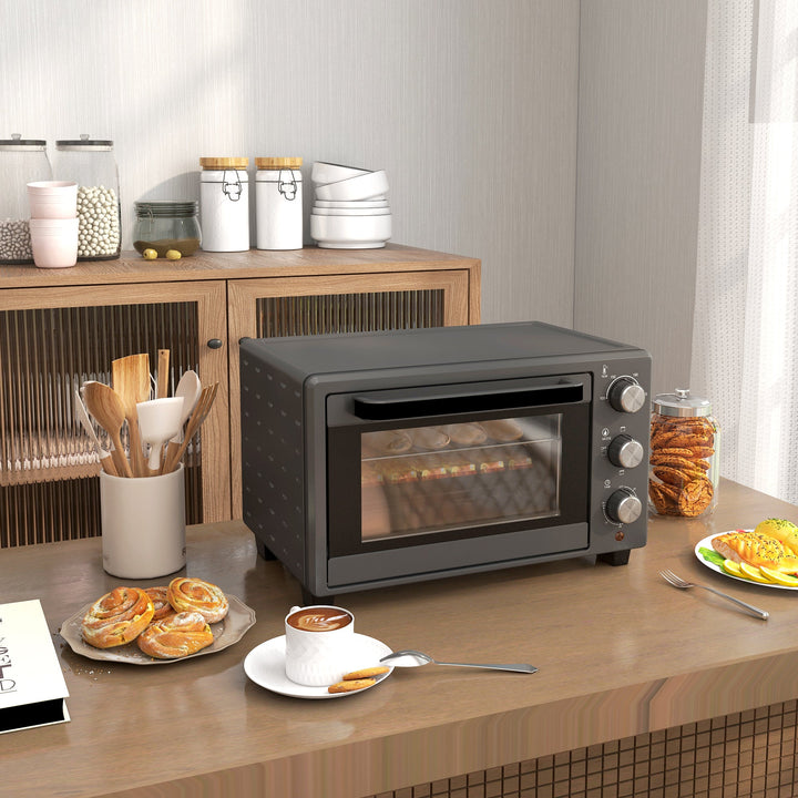 21L Mini Countertop Oven, 100°C-230°C Adjustable Temp