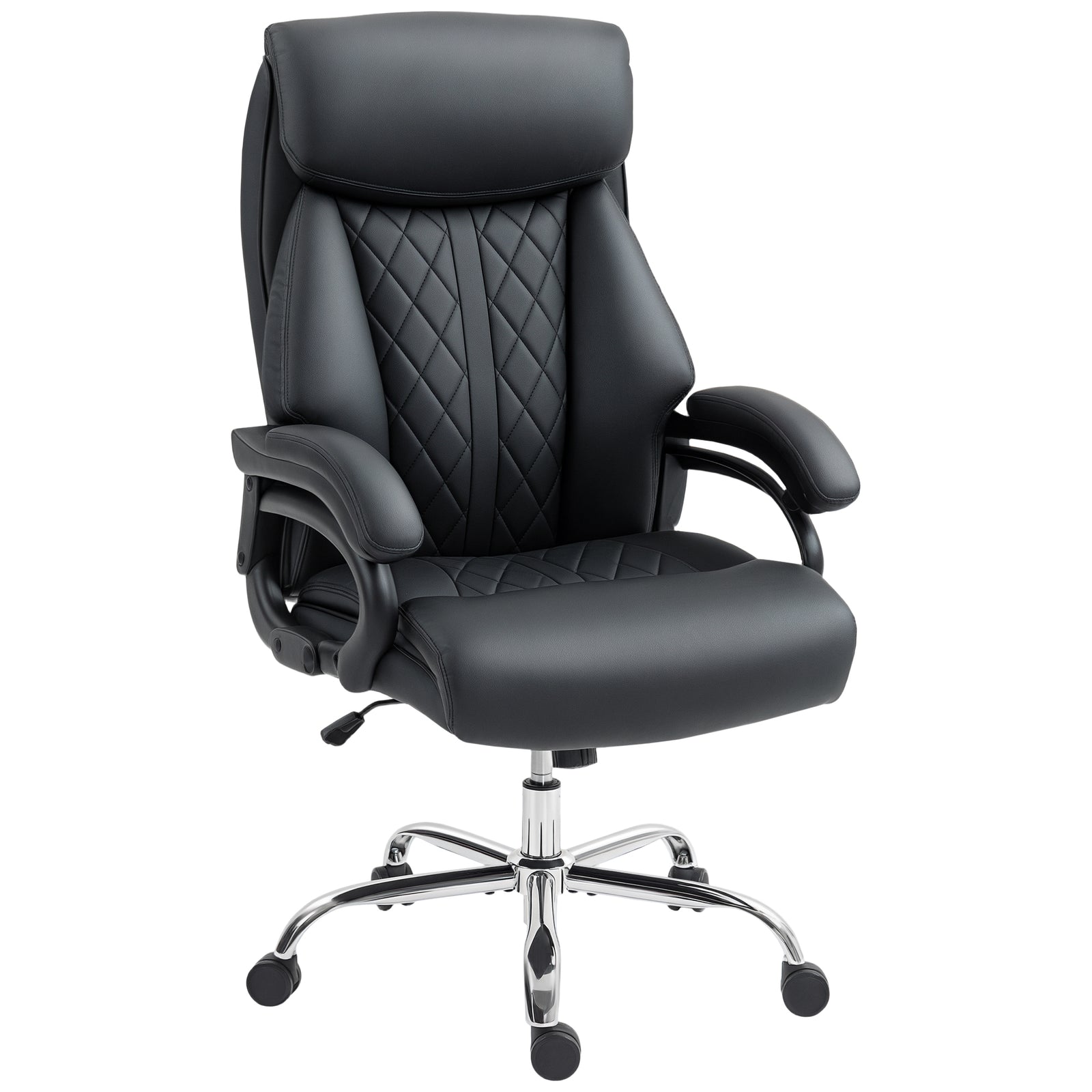 Executive Office Chair with Spring Padding - Black