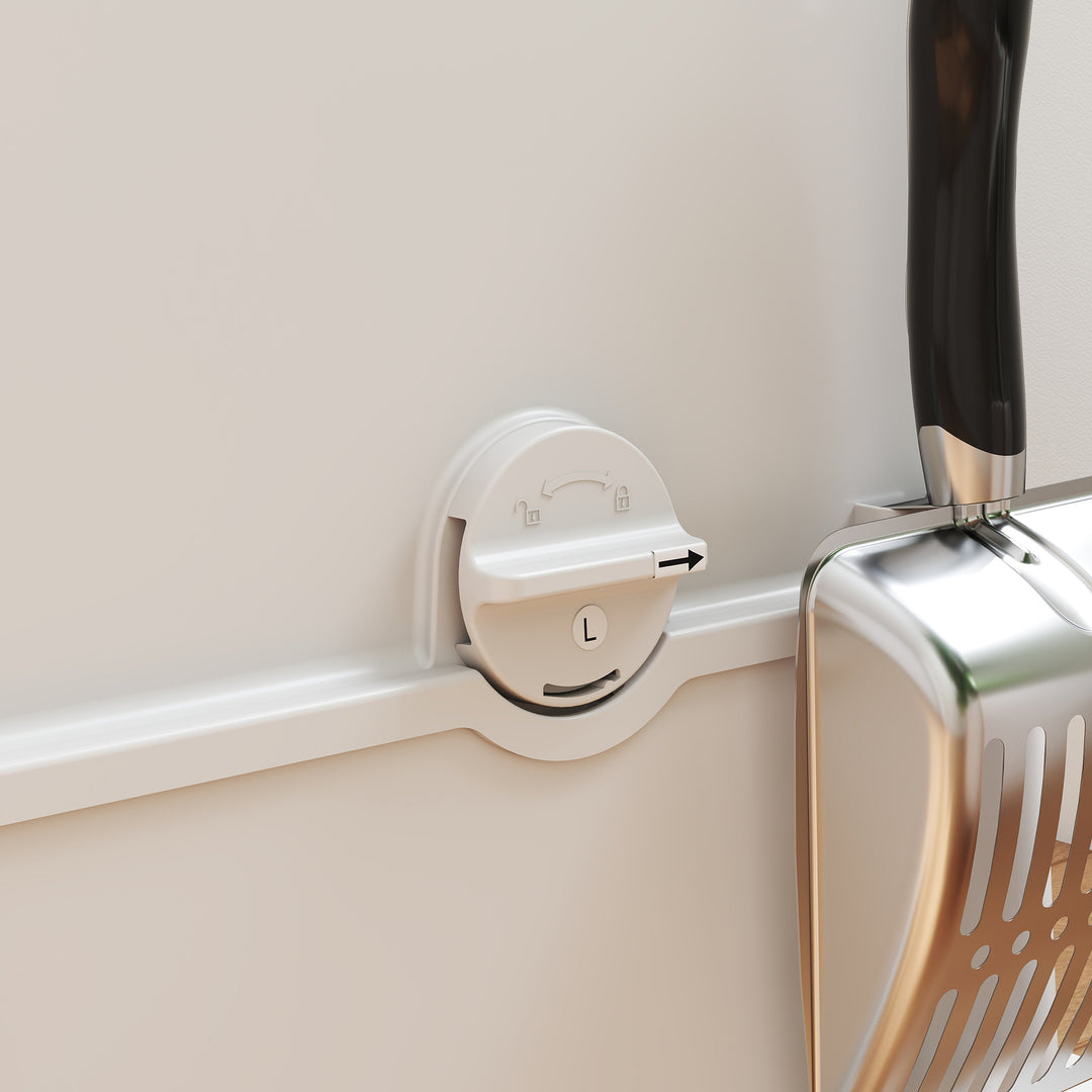 XL Stainless Steel Litter Box w/ 100° Flip Top, Scoop, Side Top Dual Entry, Odor Free, Easy Cleaning, Anti Leakage