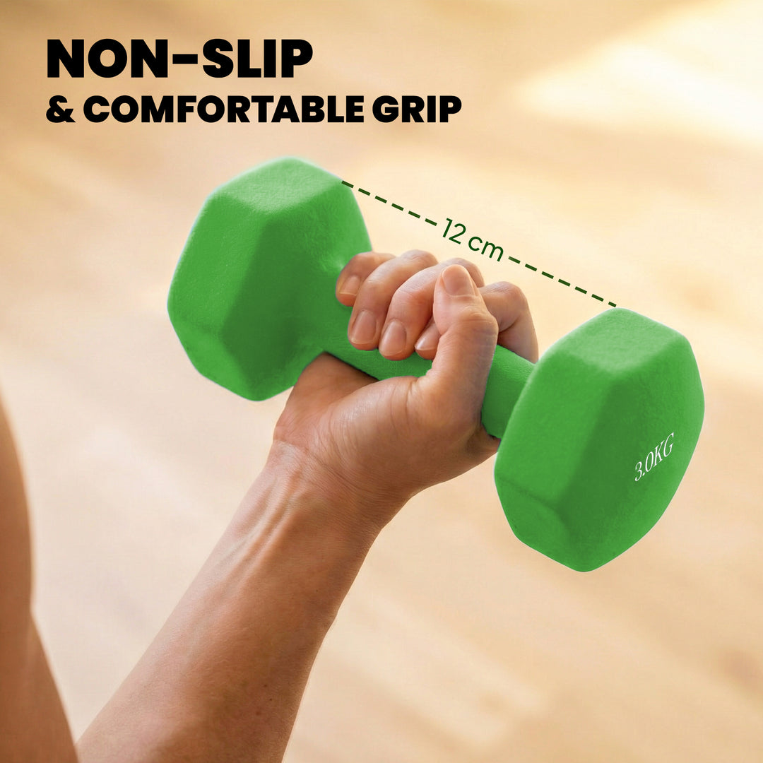 Hex Dumbbells Set with Dumbbell Rack, Hand Weights for Strength Traini