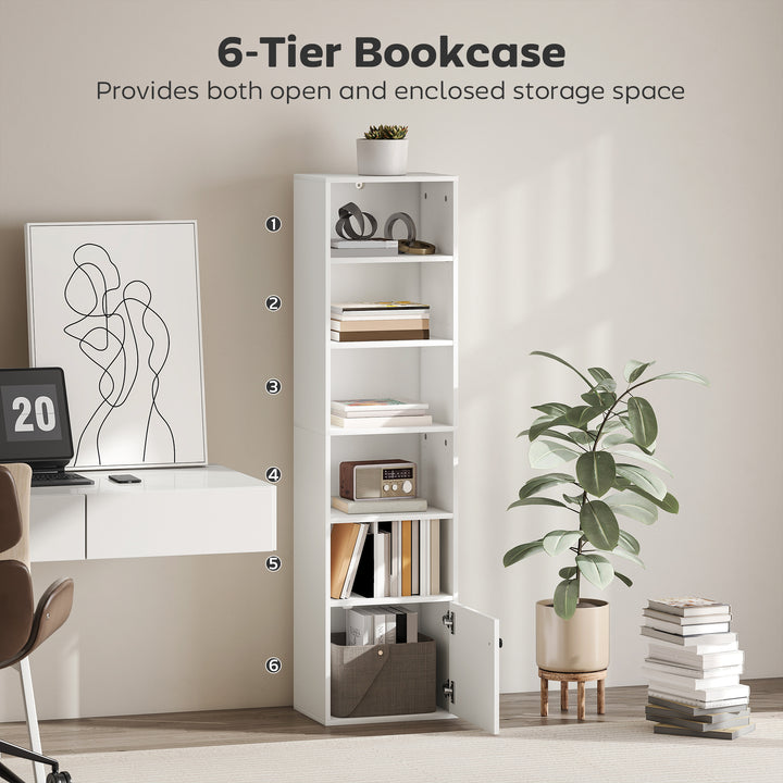 6-Tier 156 cm Tall Bookcase