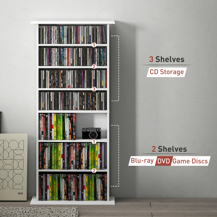 360 CD Storage Unit - White