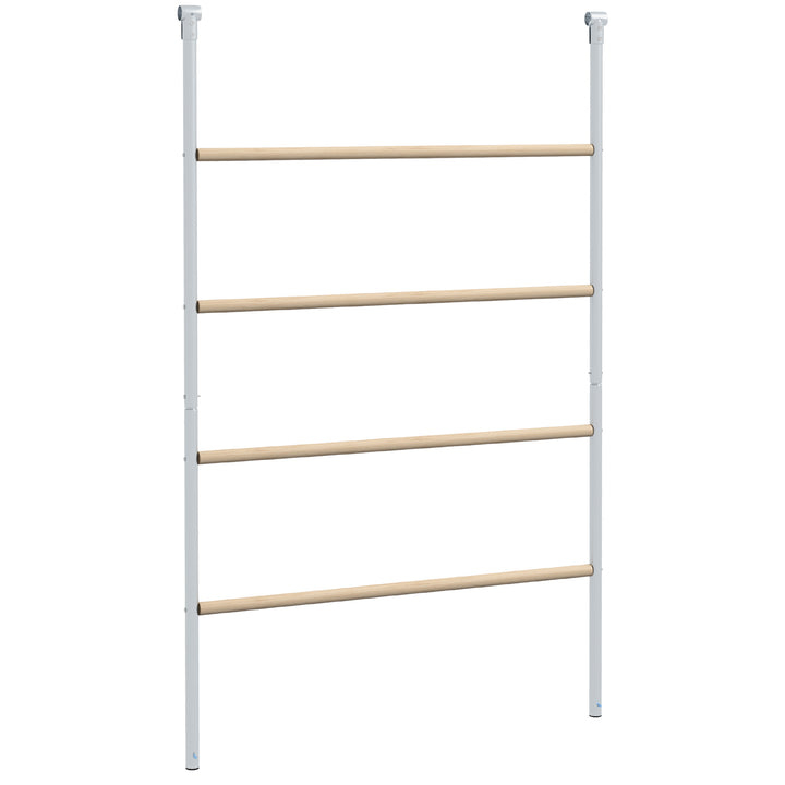 Chicken Perch for Coop, Wooden and Galvanised Steel Roosting Bar Jungle Gym, Chicken Roosting Ladder for Backyard Farm