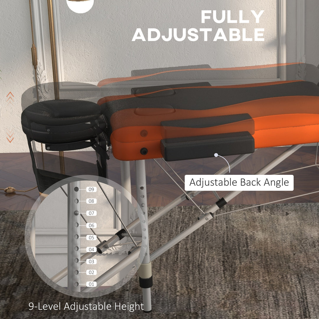 Foldable Massage Bed Portable Table, 3-Section Aluminium Foldable Beau