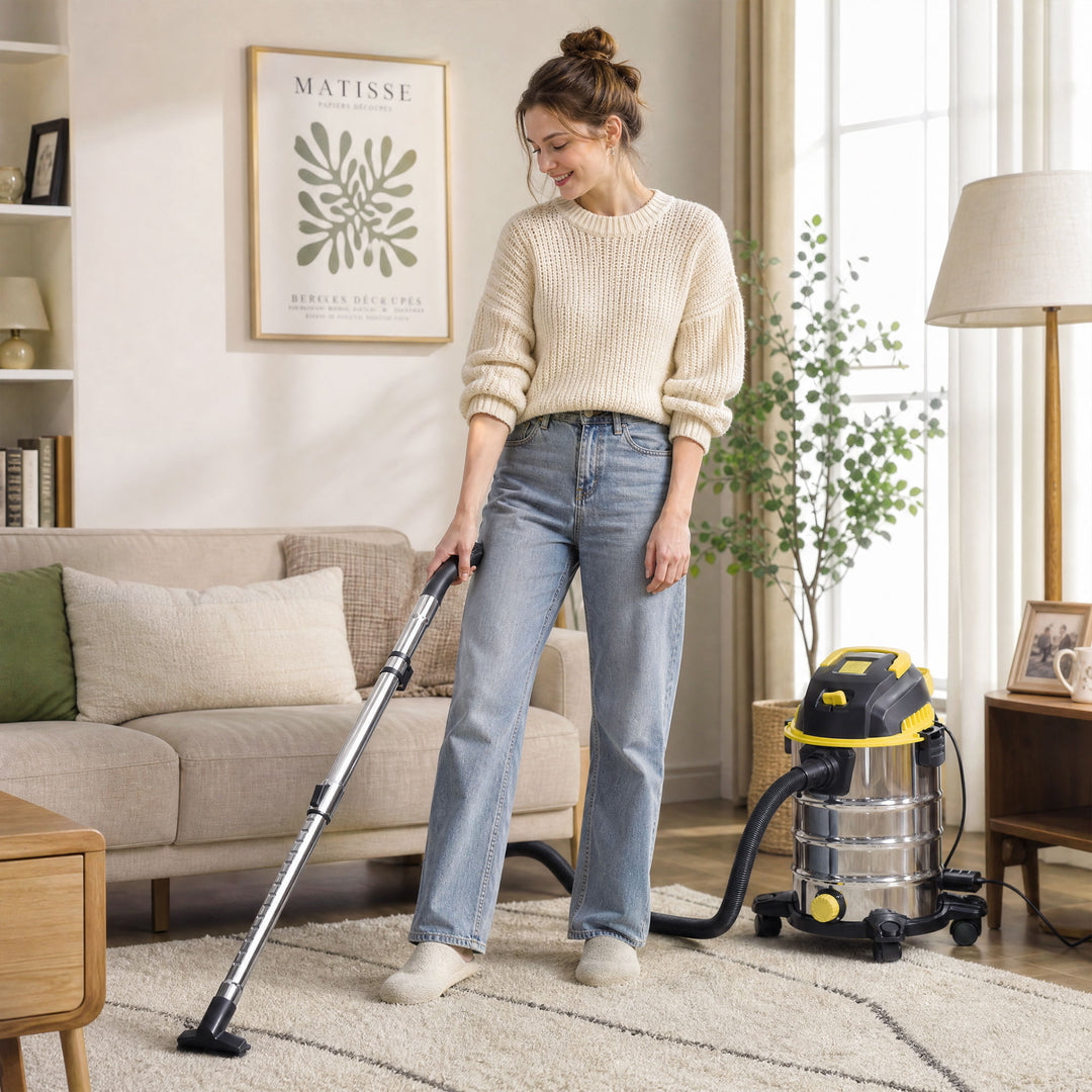 1400W Vacuum Cleaner, 3-in-1 Wet and Dry Vacuum Cleaner with Blowing M