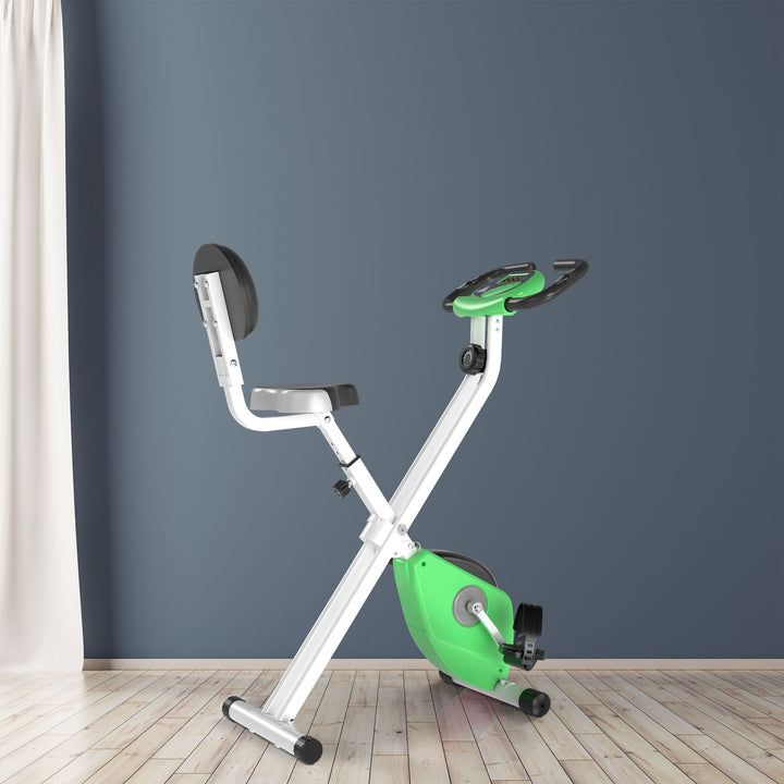 Folding Exercise Bike, Fitness Bicycle Indoor Trainer, Quiet 8-Level M