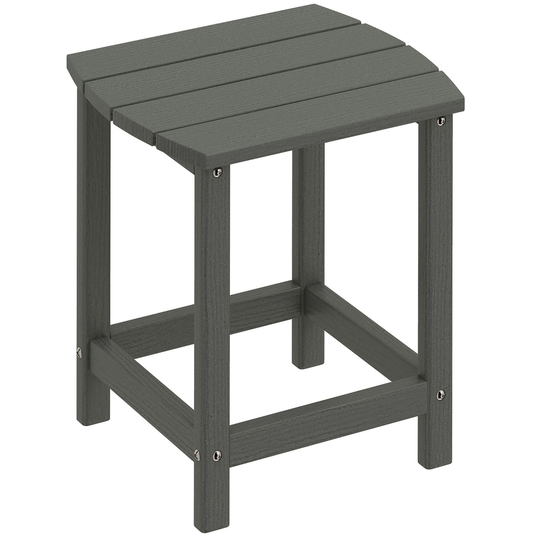 Outdoor Side Table, Garden Coffee Table, All-Weather Adirondack Side T
