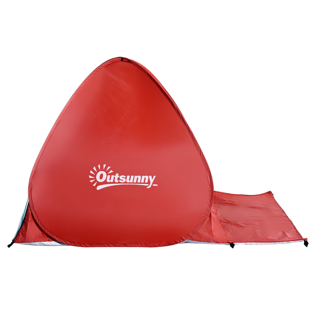MCL Pop-up Portable Beach Tent-Red