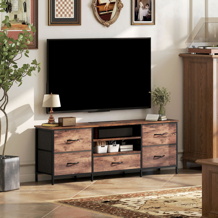Multi-Storage Industrial TV Stand