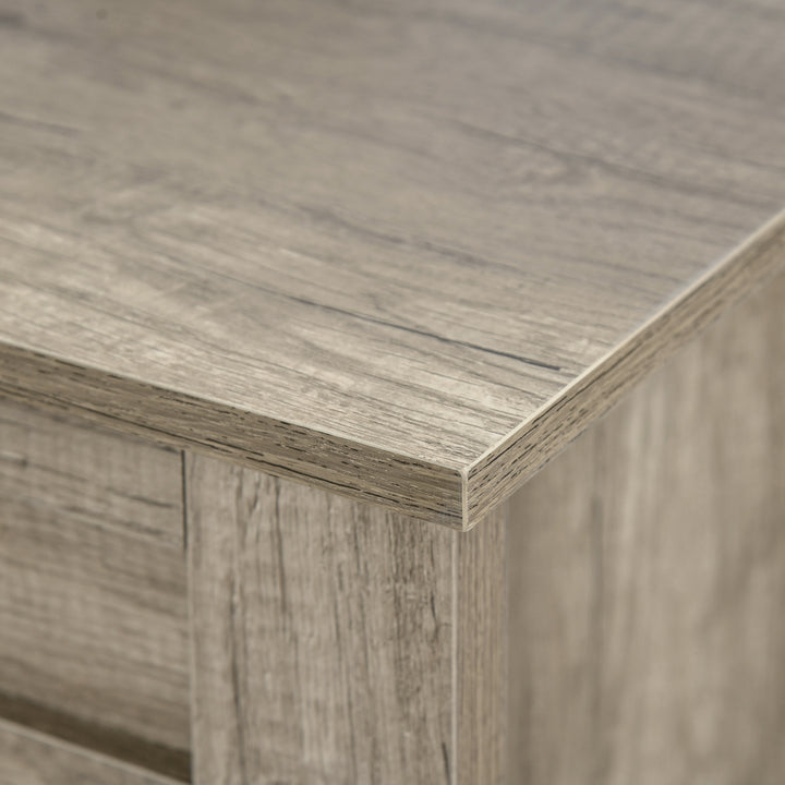 MCL Lift Top Coffee Table w/ Hidden Storage Compartment Open Shelves Lift Tabletop Pop Up Centre Table for Living Room Oak Effect