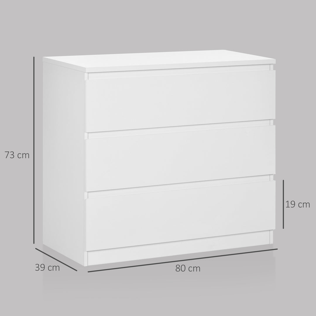 MCL Chest of Three Drawers - White