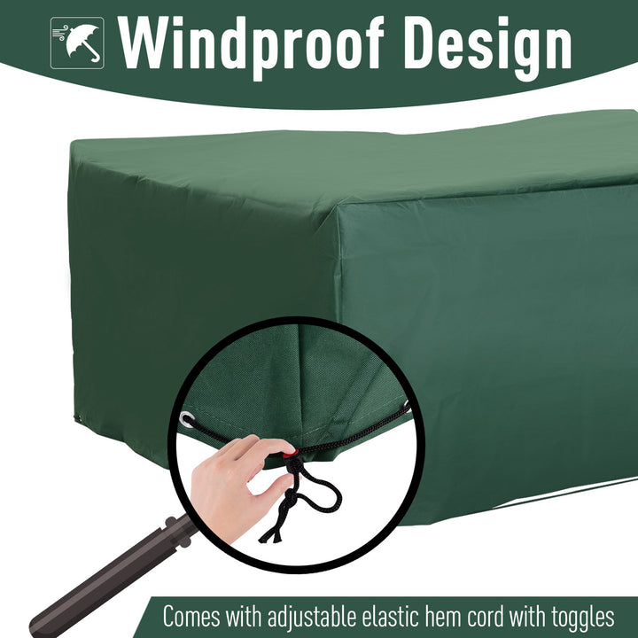 Outsunny 600D Garden Furniture Cover Outdoor Garden Rattan Furniture Protection Oxford Patio Set Cover Waterproof Anti