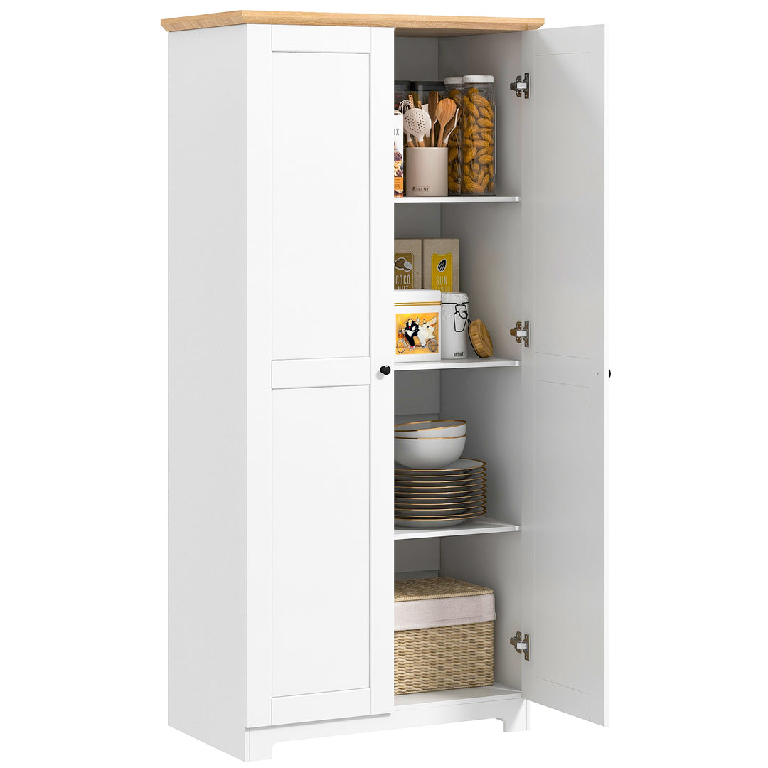 172cm Kitchen Cupboard, Freestanding Storage Cabinet with Doors and Sh
