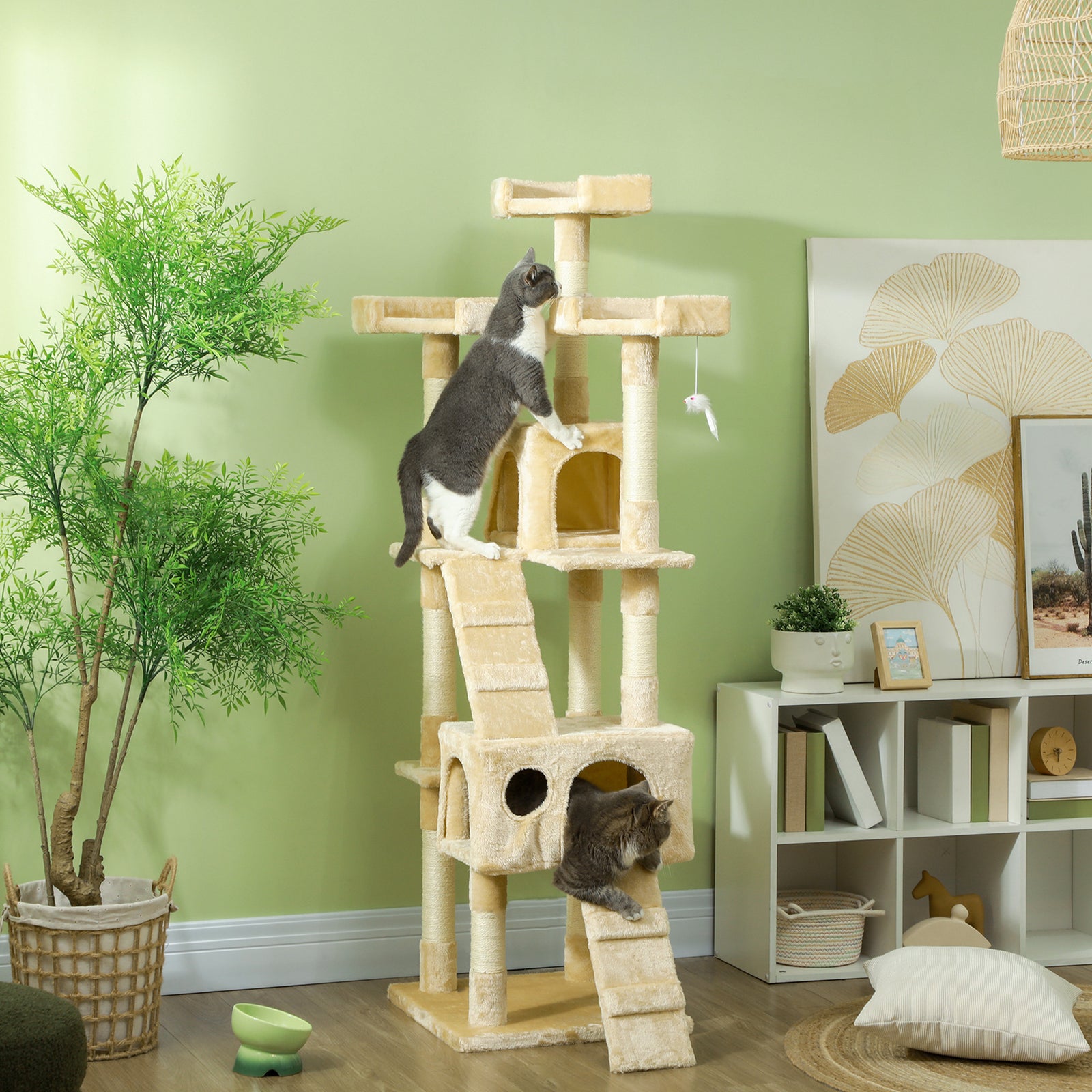 Cat Tree Scratching House, Activity Play Centre