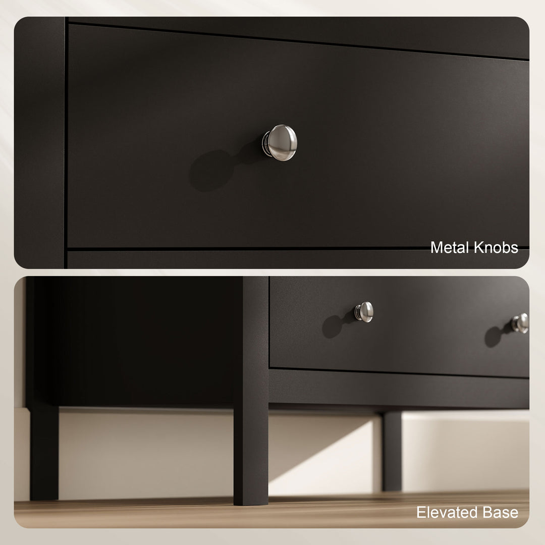 5 Drawer Dresser for Bedroom, Modern Chest of Drawers, Wide Storage Un