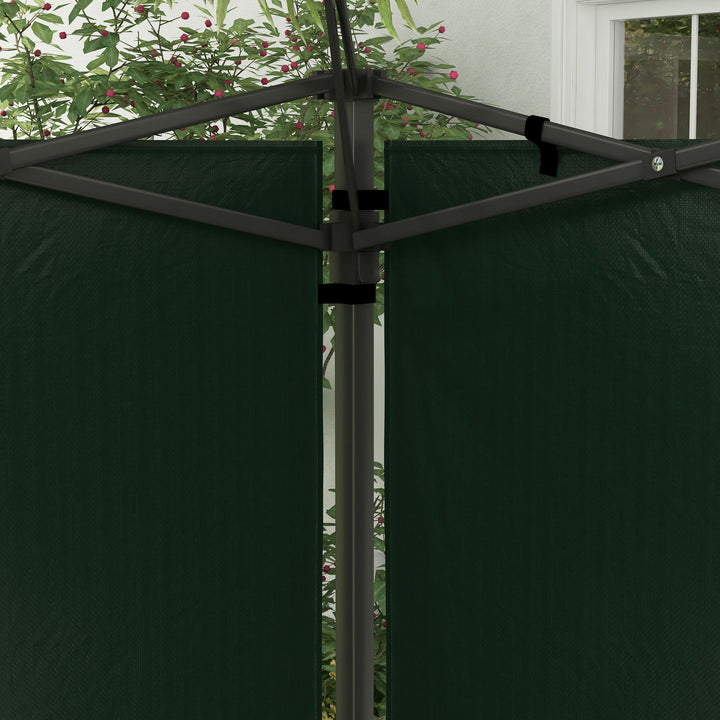 Set of Two 3 x 3m Gazebo Frame Replacement Walls - Green