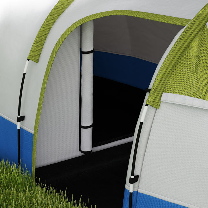 Three Man Two-Room Tent, with Porch and Accessories - Green