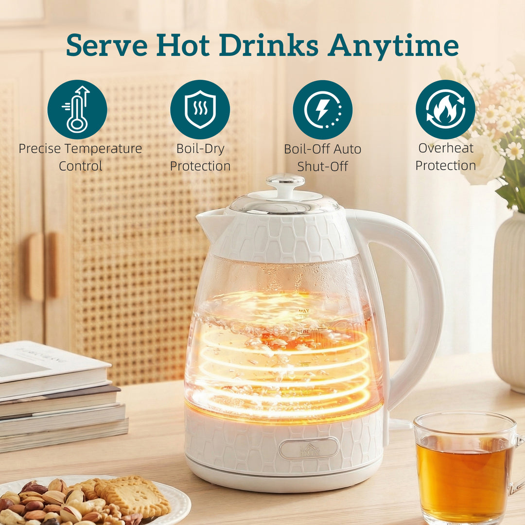 Kettle and Toaster Set, 1.7L 3000W Rapid Kettle with Limescale Filter, 2 Slice Toaster with 7 Browning Controls