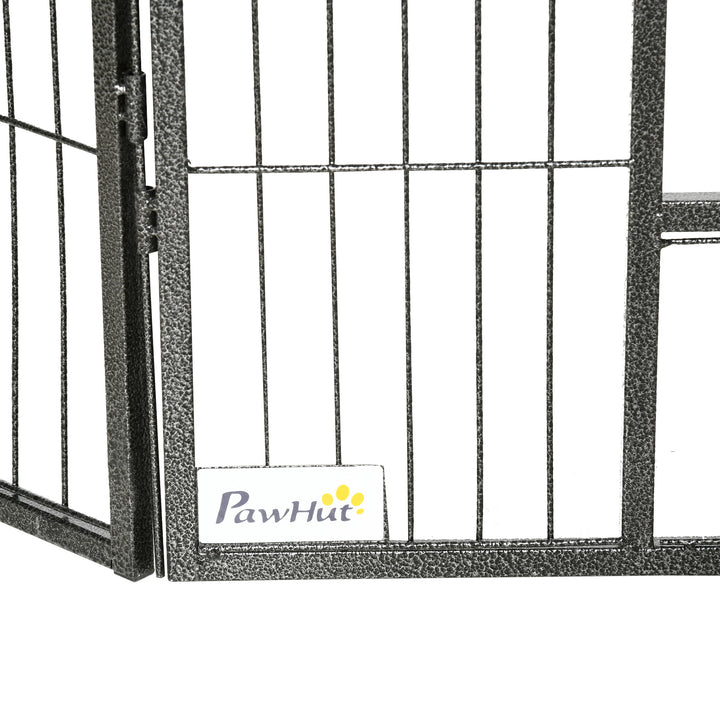 16 Panels Heavy Duty Puppy Playpen, for Small Dogs, Indoor and Outdoor Use - Grey