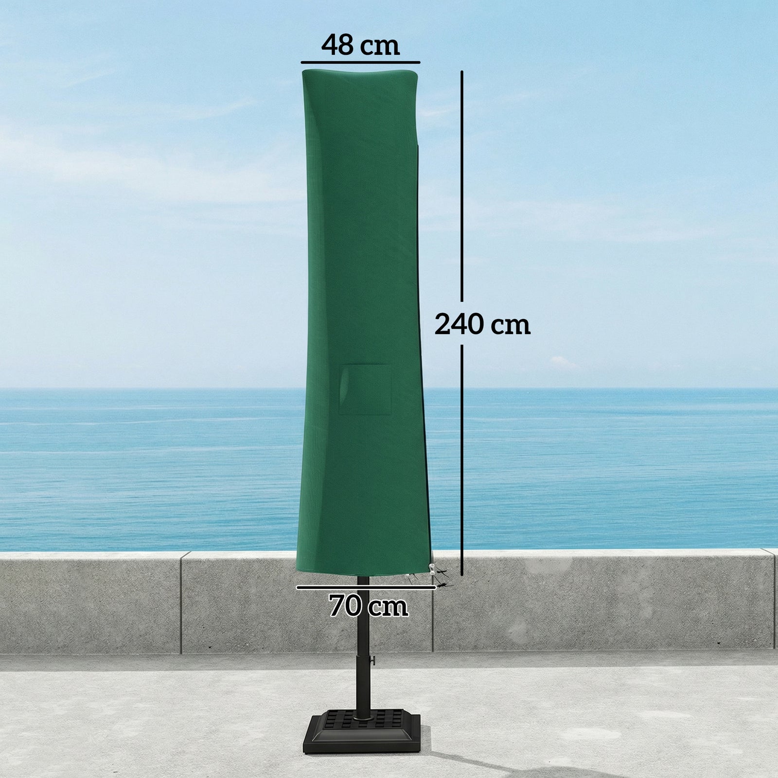 Garden Parasol Cover, Waterproof Cantilever Banana Umbrella Protector,