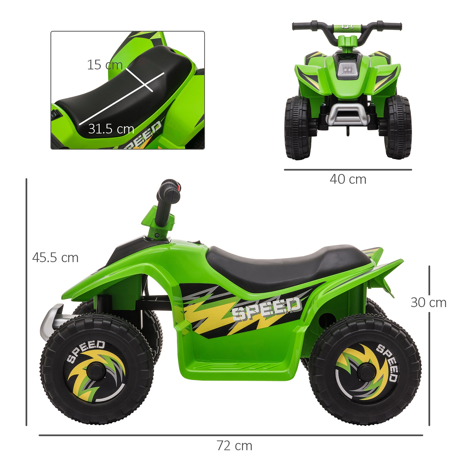 6V Kids Electric Toy Car Forward Reverse Functions for Toddlers aged 1