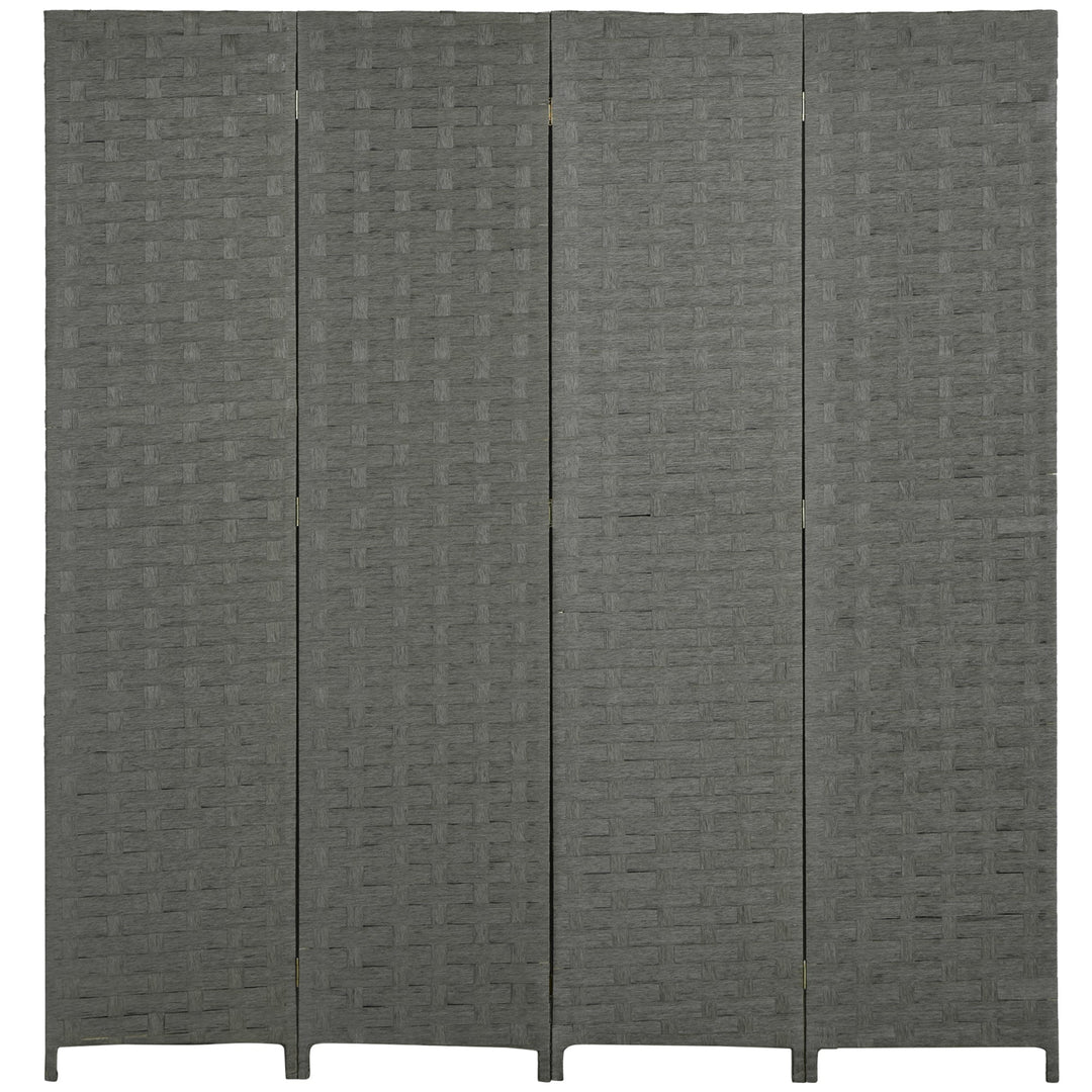 MCL 4-Panel Room Dividers, Wave Fibre Freestanding Folding Privacy Screen Panels, Partition Wall Divider for Indoor Bedroom Office, 170 cm