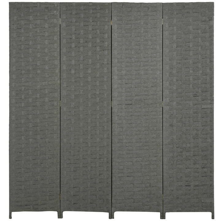 MCL 4-Panel Room Dividers, Wave Fibre Freestanding Folding Privacy Screen Panels, Partition Wall Divider for Indoor Bedroom Office, 170 cm