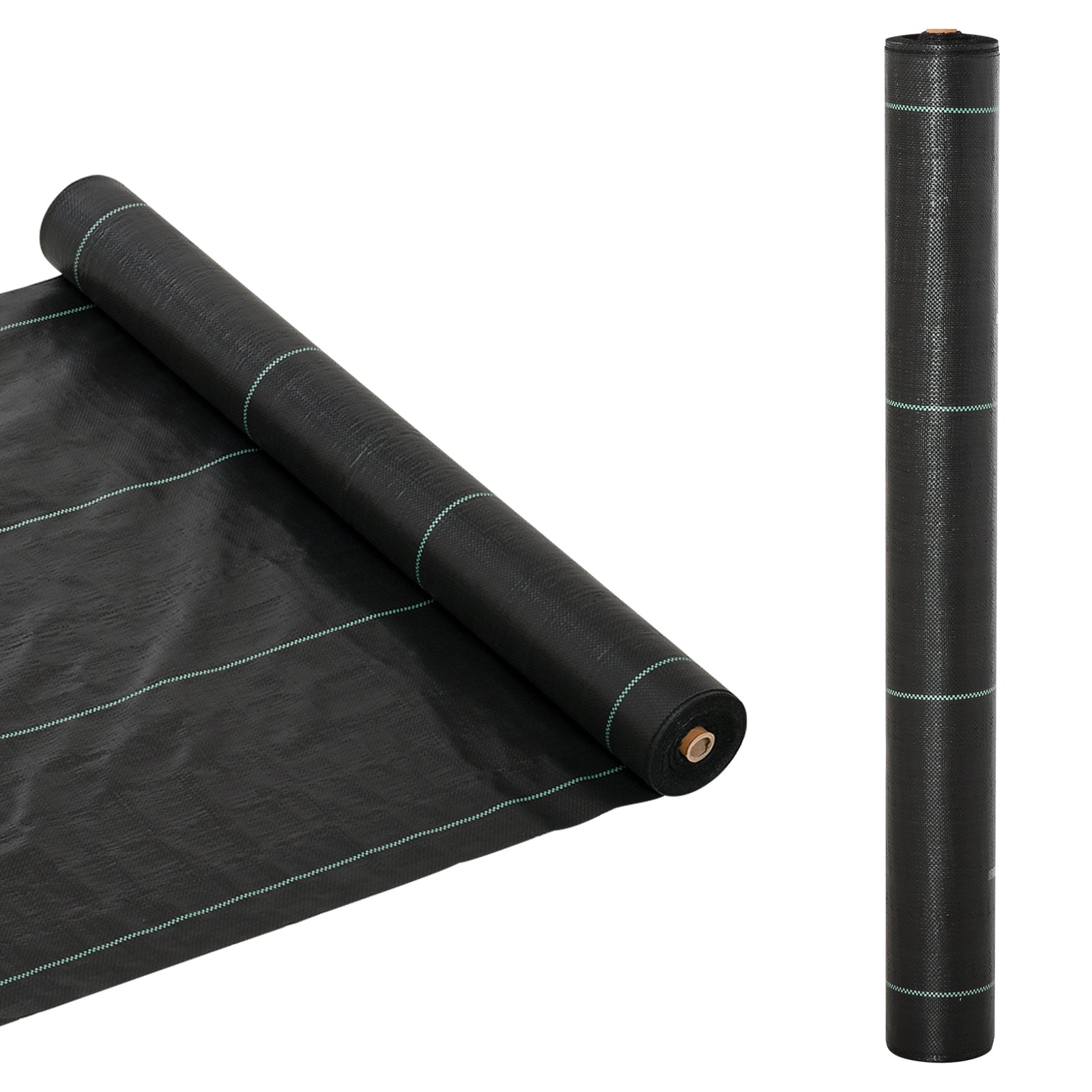 1m x 50m Weed Control Membrane, Heavy Duty Weed Control Barrier Fabric, 90gsm Ground Cover for Patios, Garden, Flower beds, Landscaping