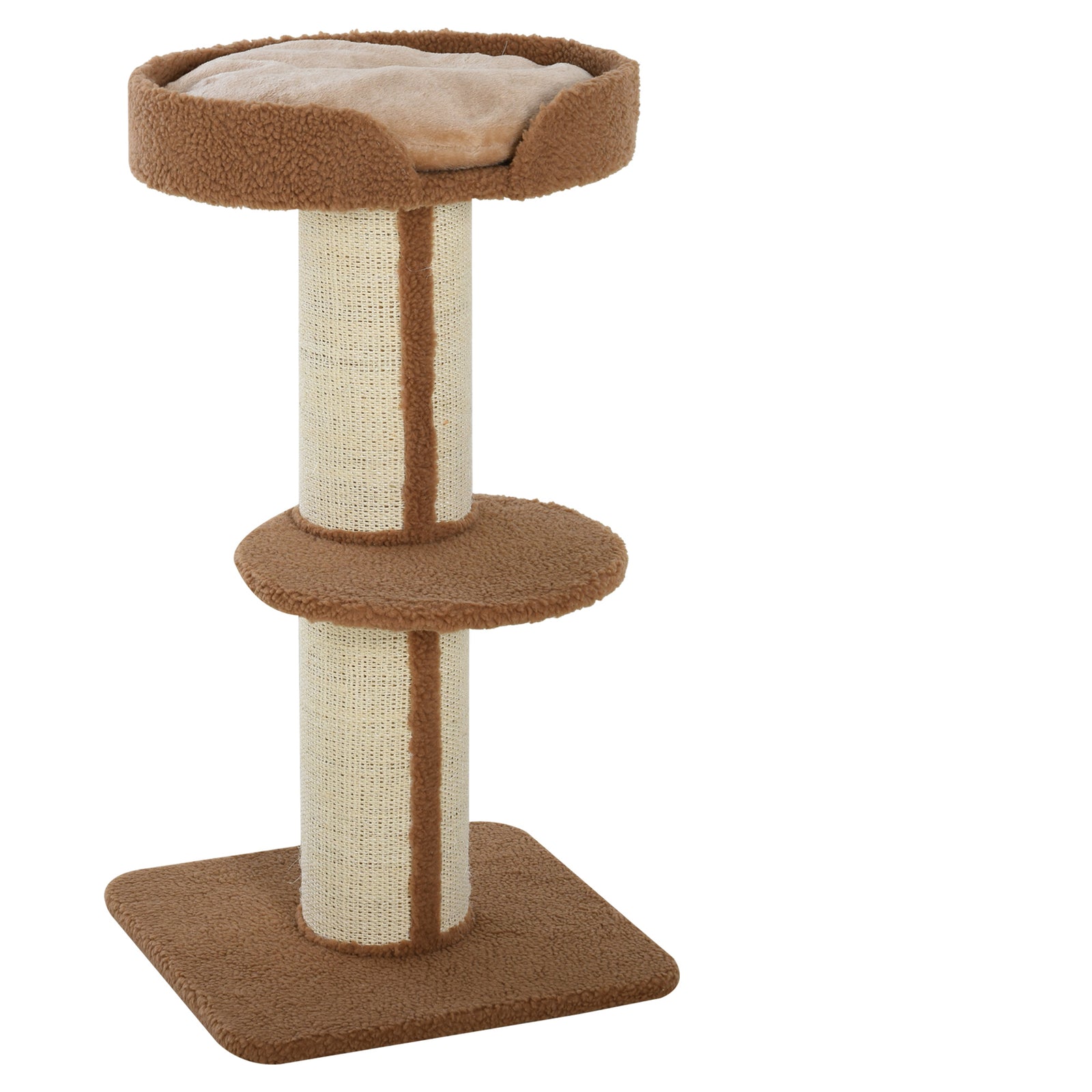 91cm Cat Tower Scratching Posts Cat Tree for Indoor Cats Kitten Activity Centre Brown