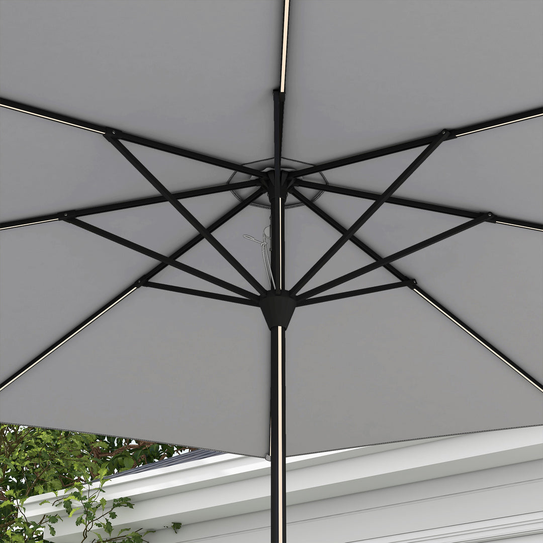 Outsunny Patio Umbrella with Solar